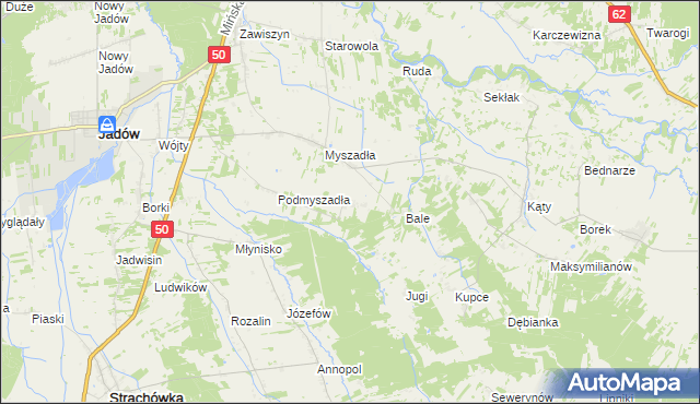 mapa Podbale, Podbale na mapie Targeo