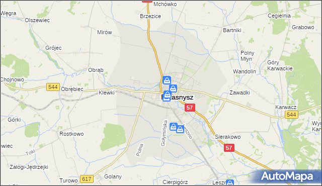 mapa Przasnysz, Przasnysz na mapie Targeo