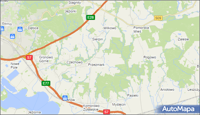 mapa Przezmark-Osiedle, Przezmark-Osiedle na mapie Targeo