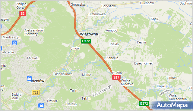 mapa Radiówek, Radiówek na mapie Targeo