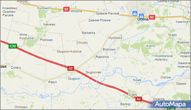 mapa Radolina, Radolina na mapie Targeo