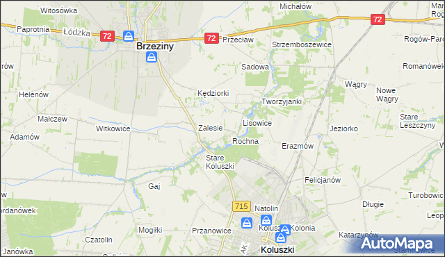 mapa Ścibiorów, Ścibiorów na mapie Targeo