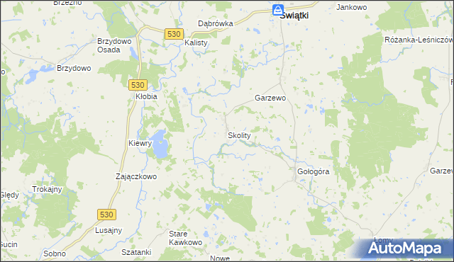 mapa Skolity, Skolity na mapie Targeo