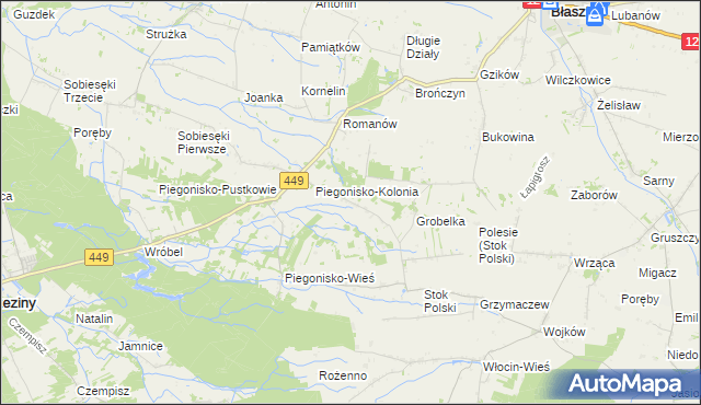 mapa Stok Nowy, Stok Nowy na mapie Targeo