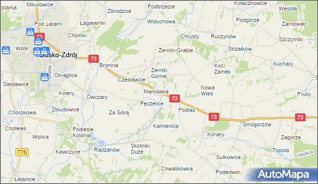 mapa Szczaworyż, Szczaworyż na mapie Targeo