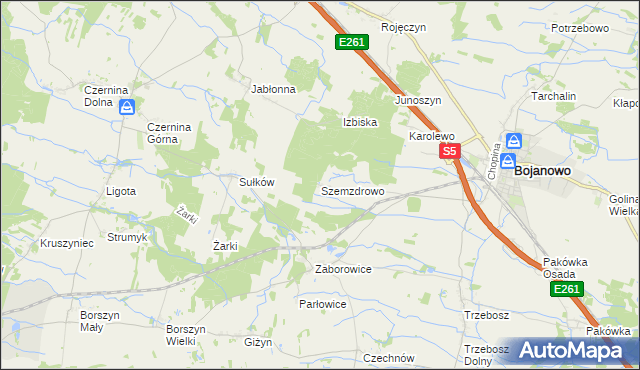 mapa Szemzdrowo, Szemzdrowo na mapie Targeo