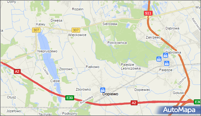 mapa Więckowice Leśniczówka, Więckowice Leśniczówka na mapie Targeo