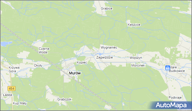 mapa Zagwiździe, Zagwiździe na mapie Targeo