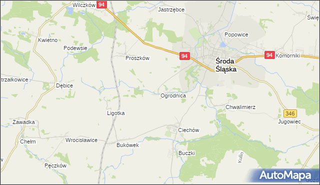 mapa Ogrodnica, Ogrodnica na mapie Targeo