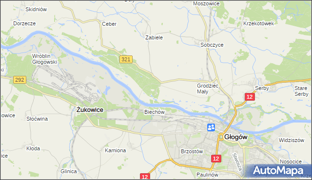 mapa Rapocin, Rapocin na mapie Targeo