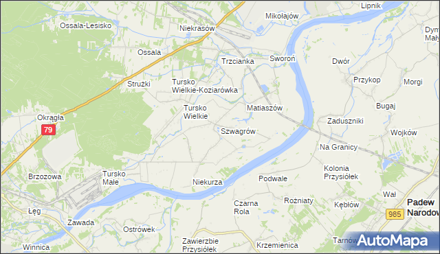 mapa Szwagrów, Szwagrów na mapie Targeo