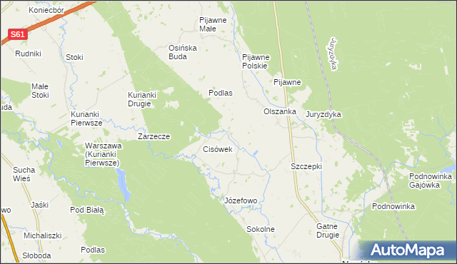 mapa Podkrólówek, Podkrólówek na mapie Targeo