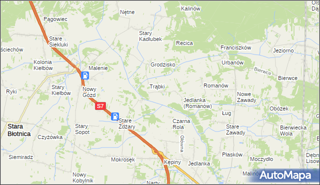 mapa Nowa Wola gmina Jedlińsk, Nowa Wola gmina Jedlińsk na mapie Targeo