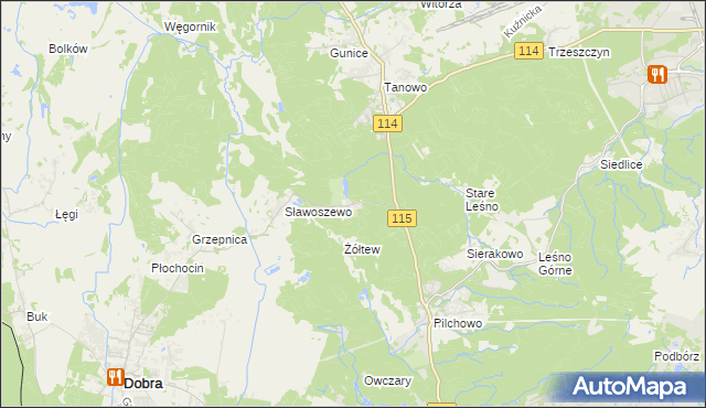 mapa Bartoszewo, Bartoszewo na mapie Targeo