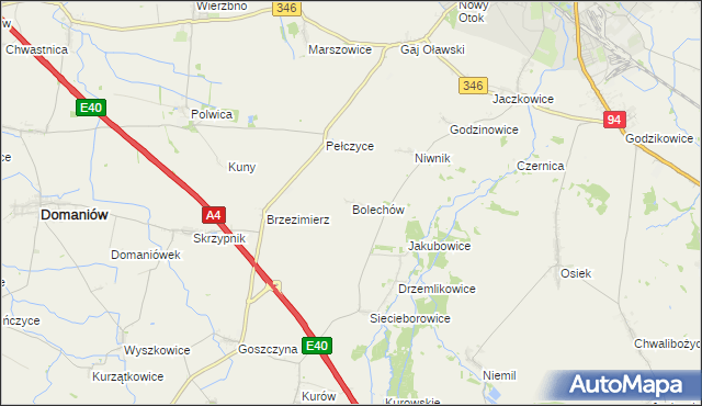 mapa Bolechów, Bolechów na mapie Targeo