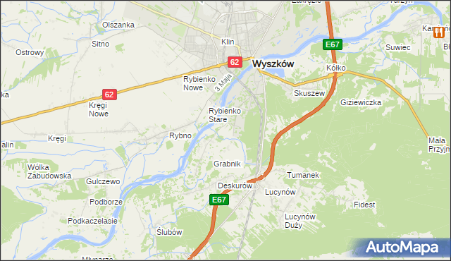 mapa Drogoszewo gmina Wyszków, Drogoszewo gmina Wyszków na mapie Targeo