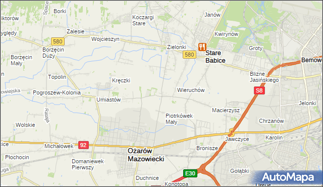 mapa Strzykuły, Strzykuły na mapie Targeo