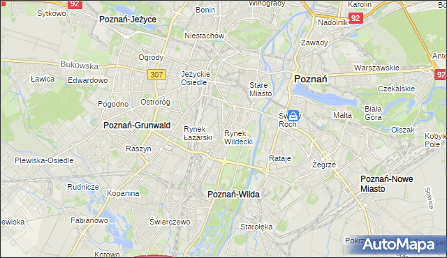 mapa Rynek Wildecki, Rynek Wildecki na mapie Targeo