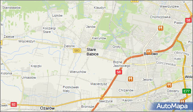 mapa Latchorzew, Latchorzew na mapie Targeo