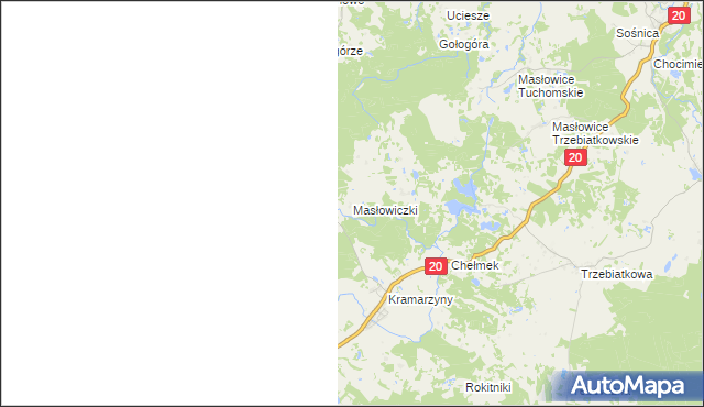 mapa Masłowiczki, Masłowiczki na mapie Targeo