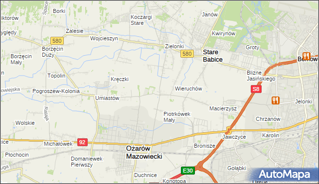 mapa Strzykuły, Strzykuły na mapie Targeo