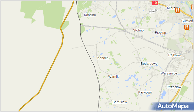 mapa Bobolin gmina Kołbaskowo, Bobolin gmina Kołbaskowo na mapie Targeo