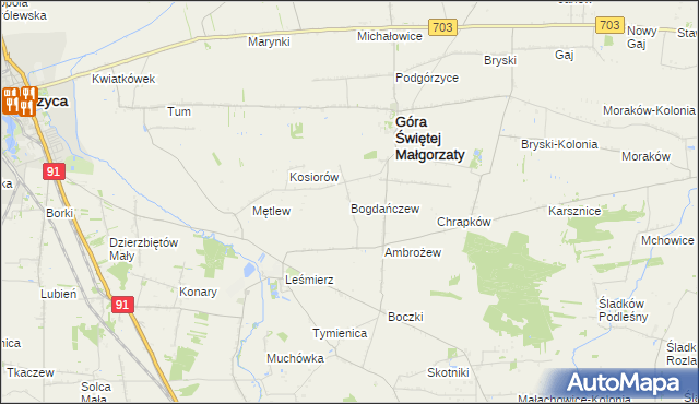 mapa Bogdańczew, Bogdańczew na mapie Targeo