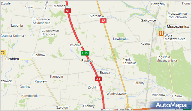 mapa Doły Brzeskie, Doły Brzeskie na mapie Targeo