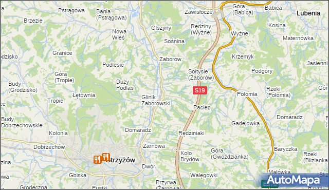 mapa Glinik Charzewski, Glinik Charzewski na mapie Targeo