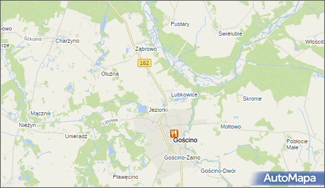 mapa Jarogniew, Jarogniew na mapie Targeo