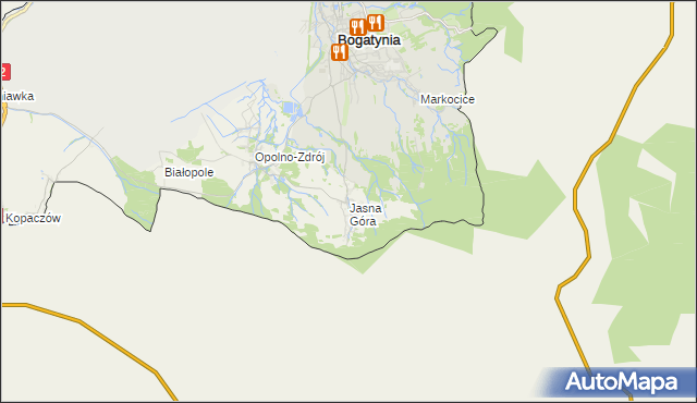 mapa Jasna Góra gmina Bogatynia, Jasna Góra gmina Bogatynia na mapie Targeo