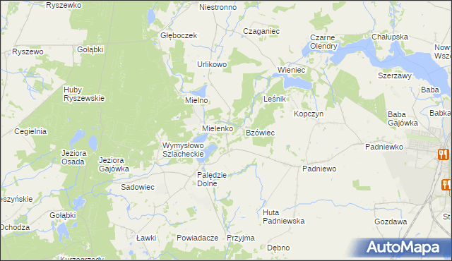 mapa Józefowo gmina Mogilno, Józefowo gmina Mogilno na mapie Targeo