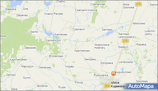 mapa Karczówek gmina Topólka, Karczówek gmina Topólka na mapie Targeo