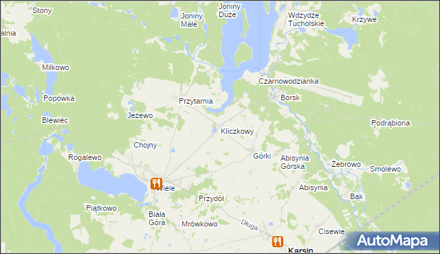 mapa Kliczkowy, Kliczkowy na mapie Targeo