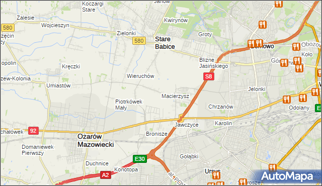 mapa Macierzysz, Macierzysz na mapie Targeo