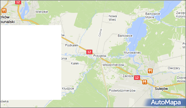 mapa Przygłów, Przygłów na mapie Targeo