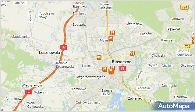 mapa Stara Iwiczna, Stara Iwiczna na mapie Targeo