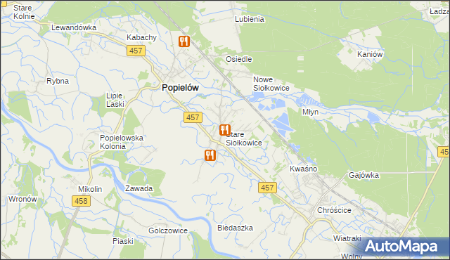 mapa Stare Siołkowice, Stare Siołkowice na mapie Targeo