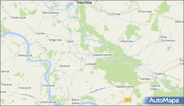 mapa Szaszorowice, Szaszorowice na mapie Targeo