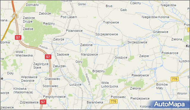 mapa Wilków gmina Kocmyrzów-Luborzyca, Wilków gmina Kocmyrzów-Luborzyca na mapie Targeo