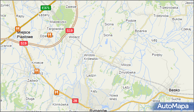 mapa Wróblik Szlachecki, Wróblik Szlachecki na mapie Targeo