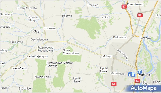 mapa Gromin, Gromin na mapie Targeo