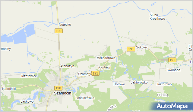 mapa Heliodorowo, Heliodorowo na mapie Targeo