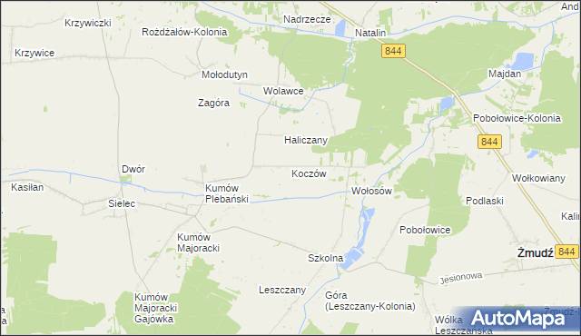 mapa Koczów, Koczów na mapie Targeo