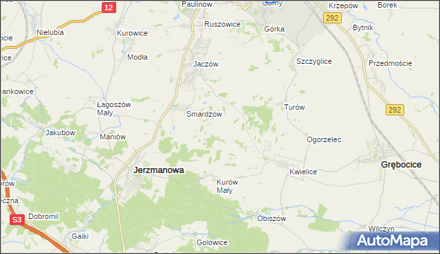 mapa Kwieliczki, Kwieliczki na mapie Targeo