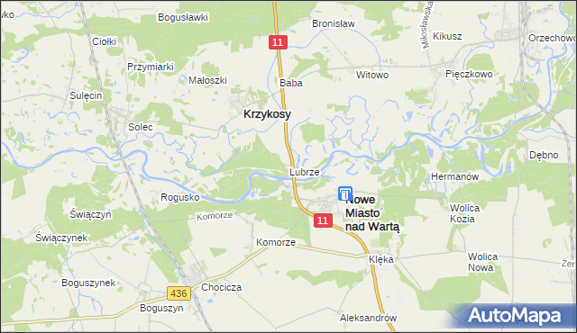 mapa Lubrze, Lubrze na mapie Targeo
