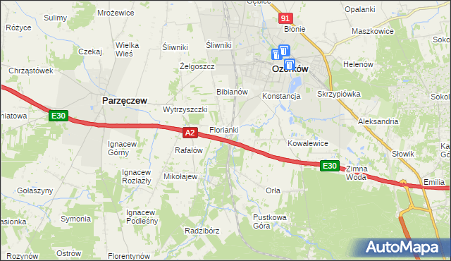 mapa Mamień, Mamień na mapie Targeo