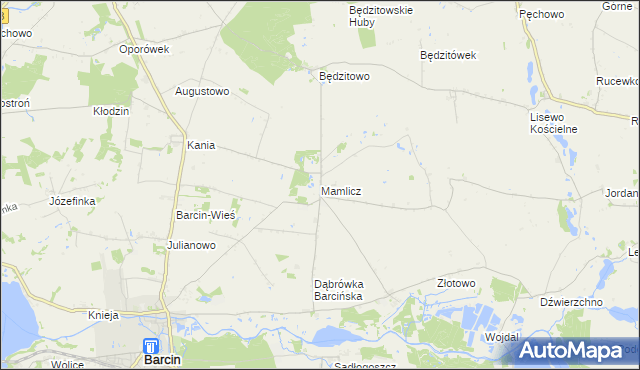 mapa Mamlicz, Mamlicz na mapie Targeo
