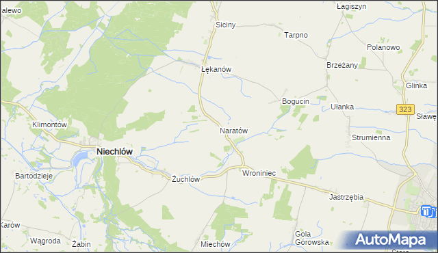 mapa Naratów, Naratów na mapie Targeo