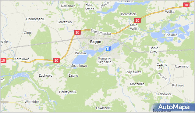 mapa Rumunki Skępskie, Rumunki Skępskie na mapie Targeo